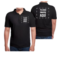 Polo Negro Hombre