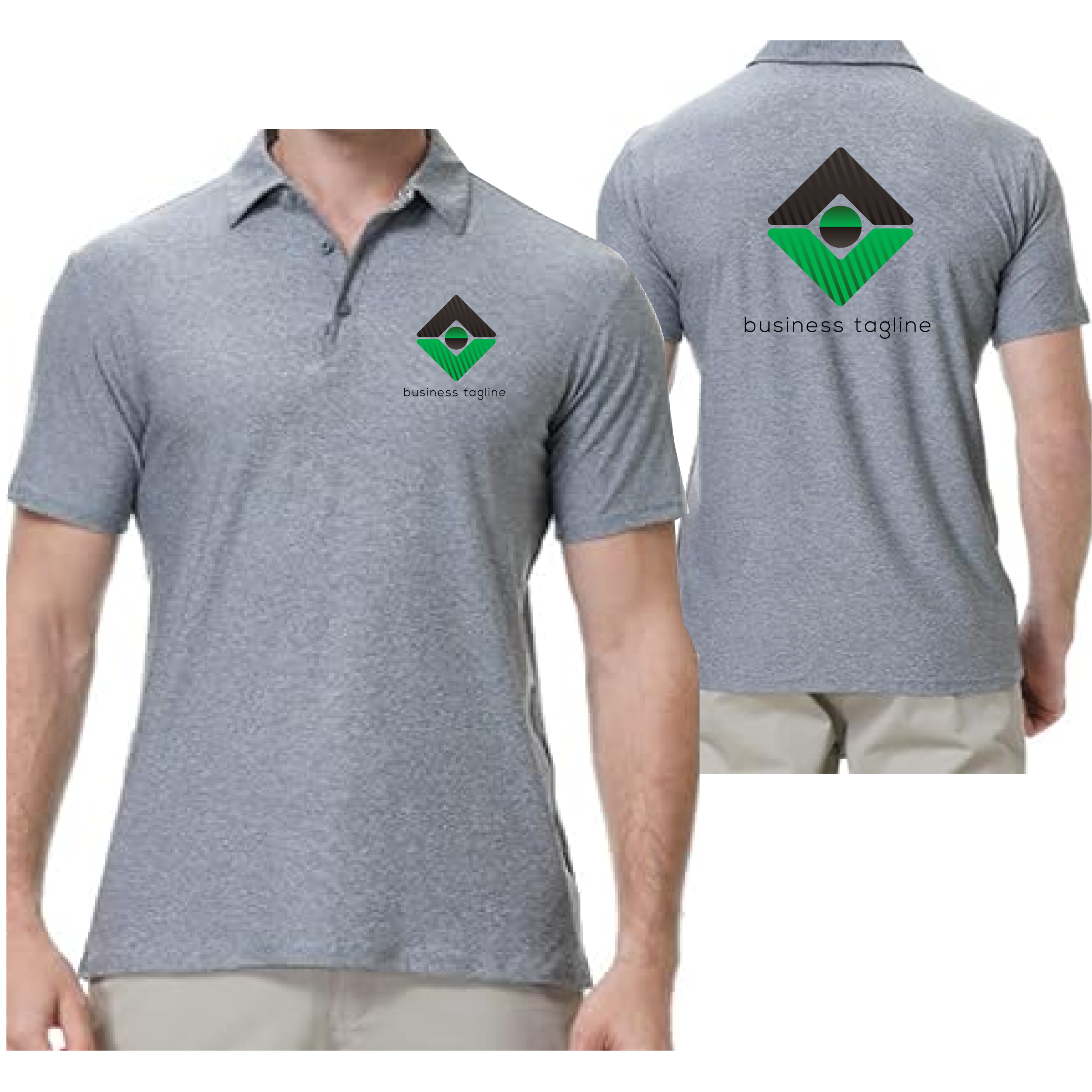 Polo Gris Hombre - Imagen 2