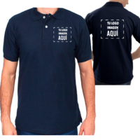 Polo Azul Oscuro Hombre