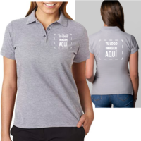 Polo Gris Mujer