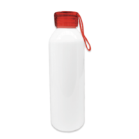Termo Botella Metálica Tapa Rosca Roja