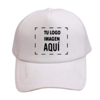 Gorra Malla Unicolor Blanca