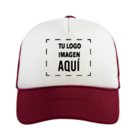 Gorra Vino Tinto Frente Blanco