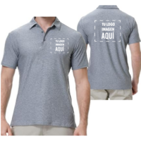 Polo Gris Hombre