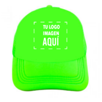 Gorra Malla Unicolor Verde Neón