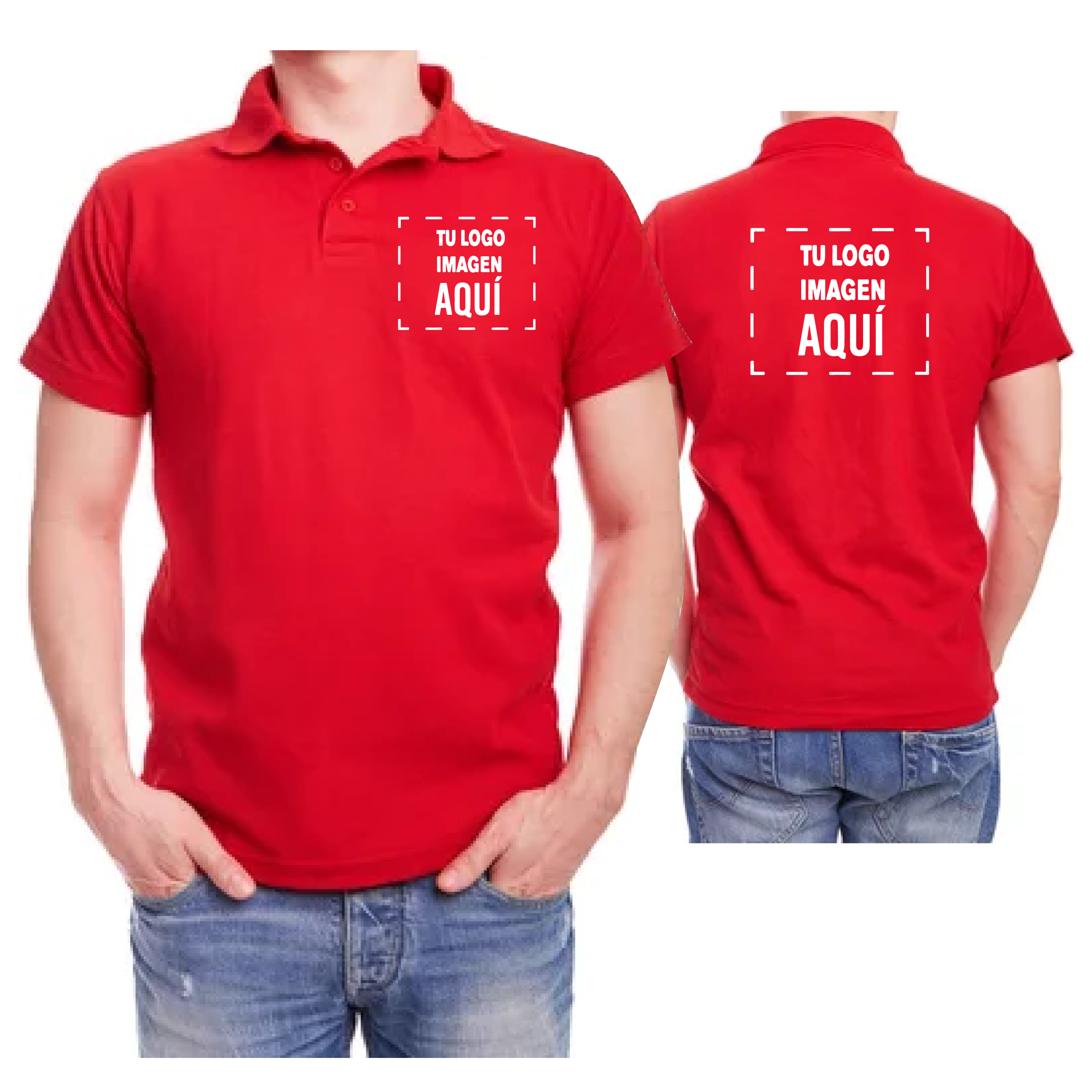 Polo Rojo Hombre