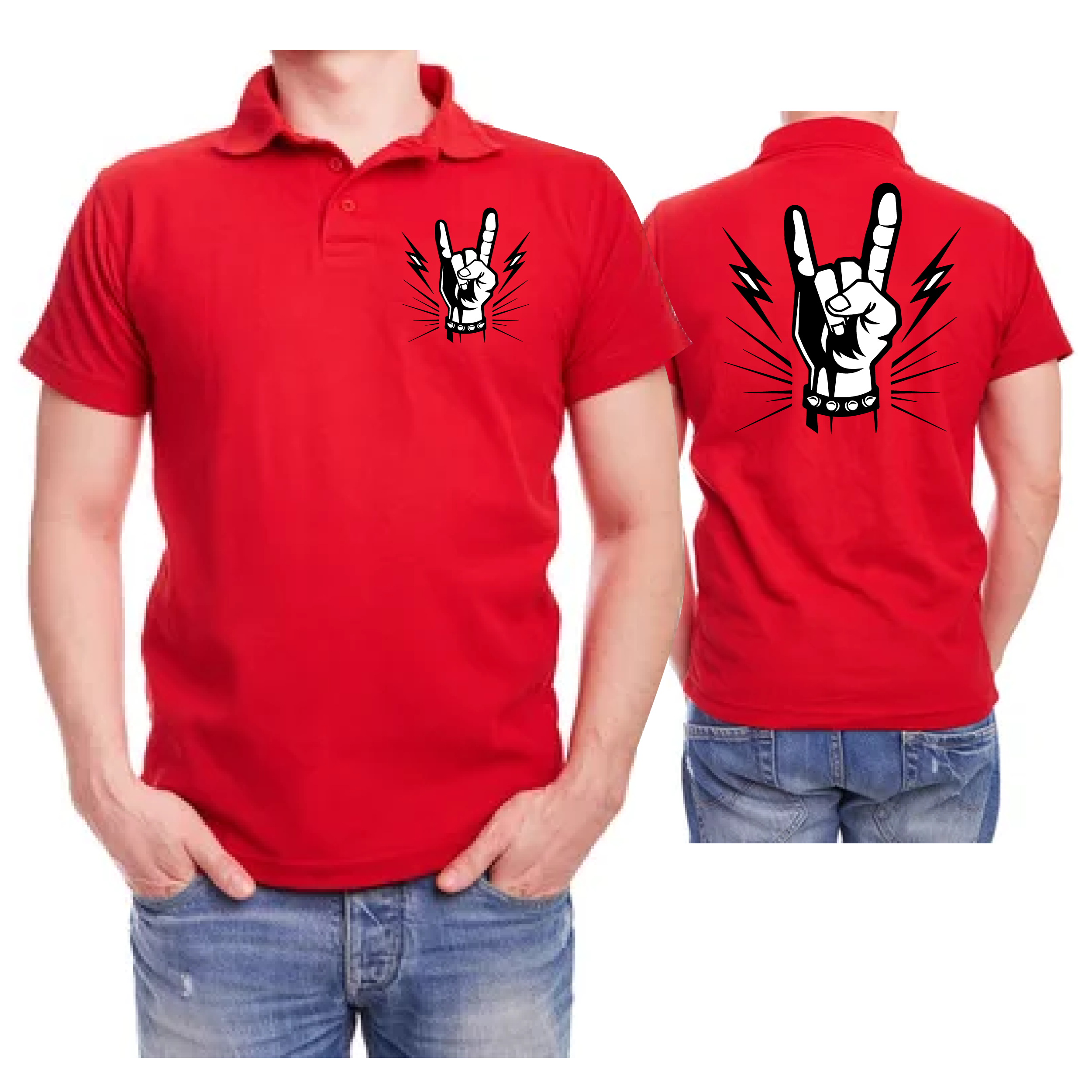 Polo Rojo Hombre - Imagen 2