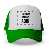 Gorra Verde Frente Blanco