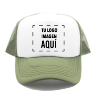 Gorra Verde Militar Frente Blanco