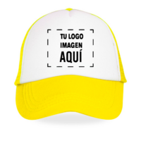 Gorra Amarilla Frente Blanco