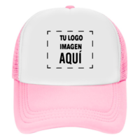 Gorra Rosado Claro Frente Blanco